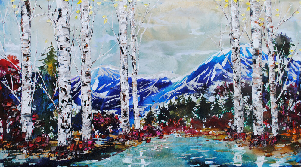 Spectrum Landscape W/ Mountains by Maya Eventov