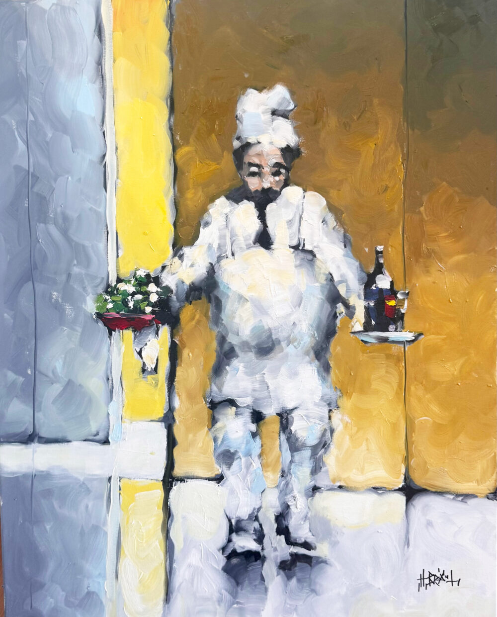 Chef Serving by Harold Braul